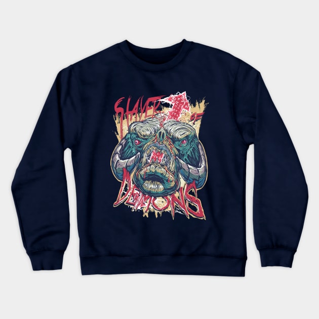 Slayer of Demons Crewneck Sweatshirt by MeFO